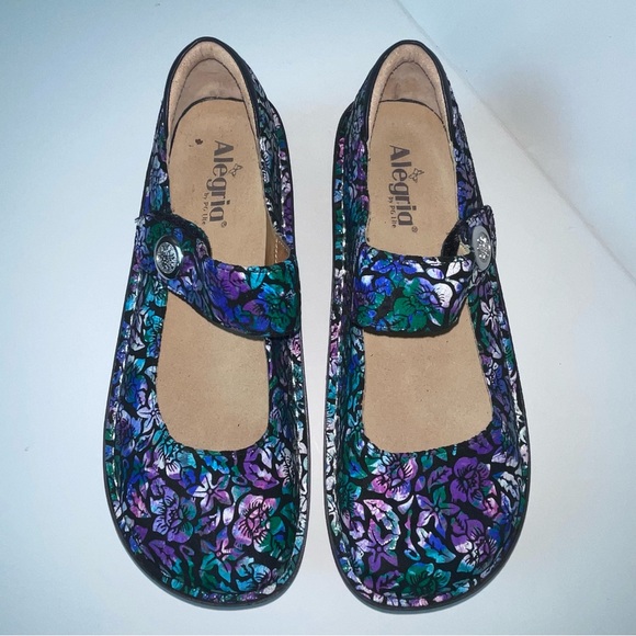 Alegria paloma hibiscus Floral Mary Jane Women's Shoes - Picture 3 of 7